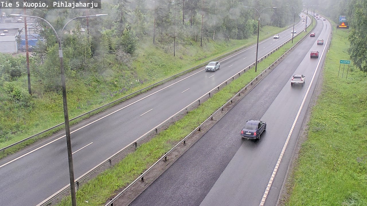 Weather Camera Image Väg 5 Kuopio, Pihlajaharju, Kuopio, Pohjois-Savo