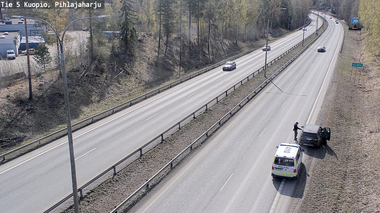 Weather Camera Image Road 5 Kuopio, Pihlajaharju, Kuopio, Pohjois-Savo