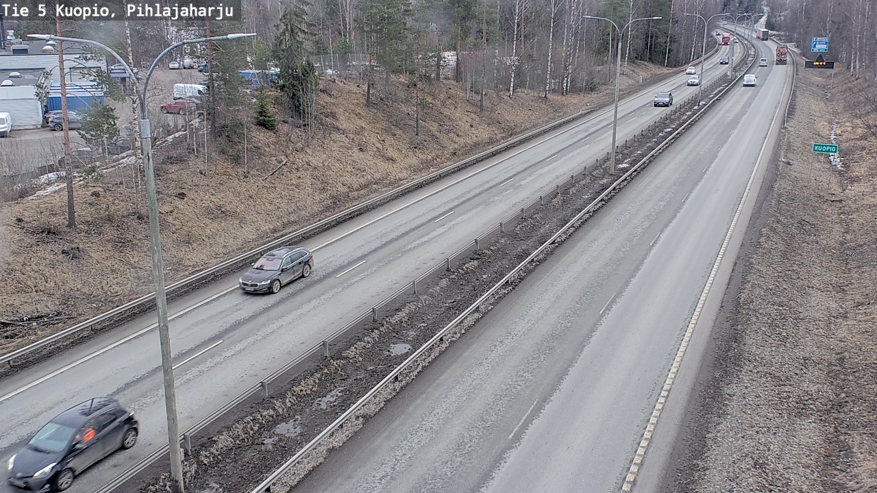 Weather Camera Image Road 5 Kuopio, Pihlajaharju, Kuopio, Pohjois-Savo