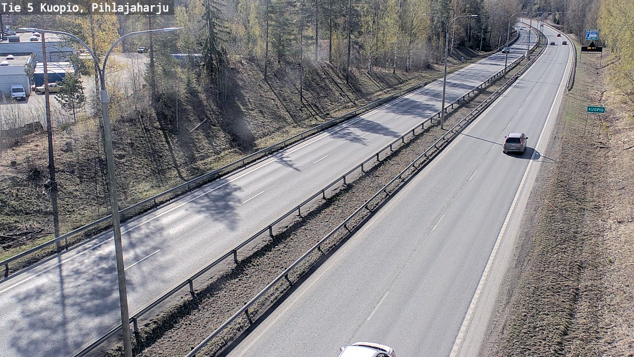 Weather Camera Image Road 5 Kuopio, Pihlajaharju, Kuopio, Pohjois-Savo