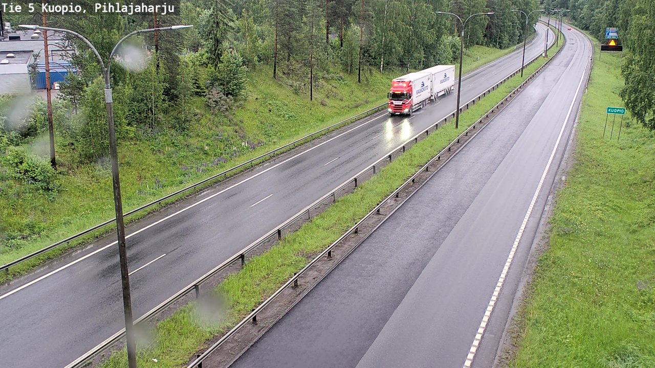 Kelikamerat Kuva Tie 5 Kuopio, Pihlajaharju, Kuopio, Pohjois-Savo