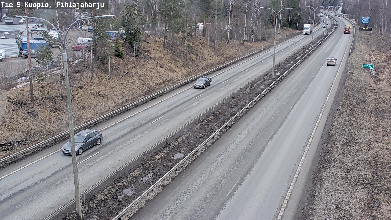 Weather Camera Image Road 5 Kuopio, Pihlajaharju, Kuopio, Pohjois-Savo