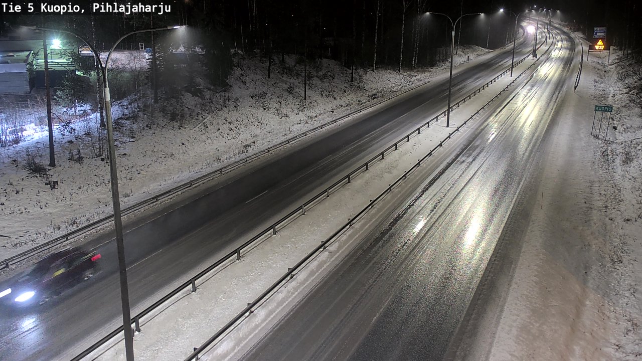 Weather Camera Image Road 5 Kuopio, Pihlajaharju, Kuopio, Pohjois-Savo