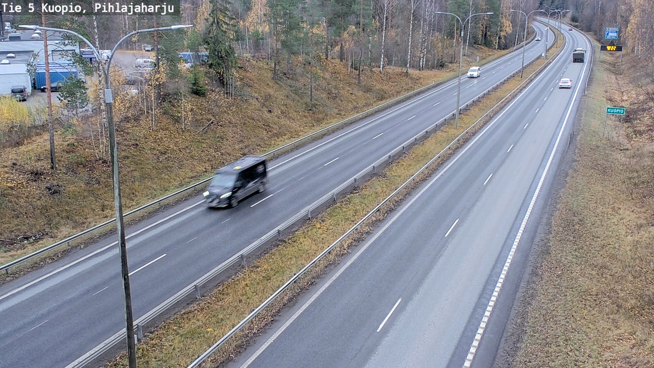 Weather Camera Image Väg 5 Kuopio, Pihlajaharju, Kuopio, Pohjois-Savo