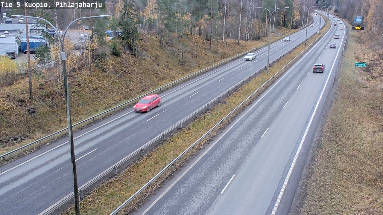 Weather Camera Image Väg 5 Kuopio, Pihlajaharju, Kuopio, Pohjois-Savo