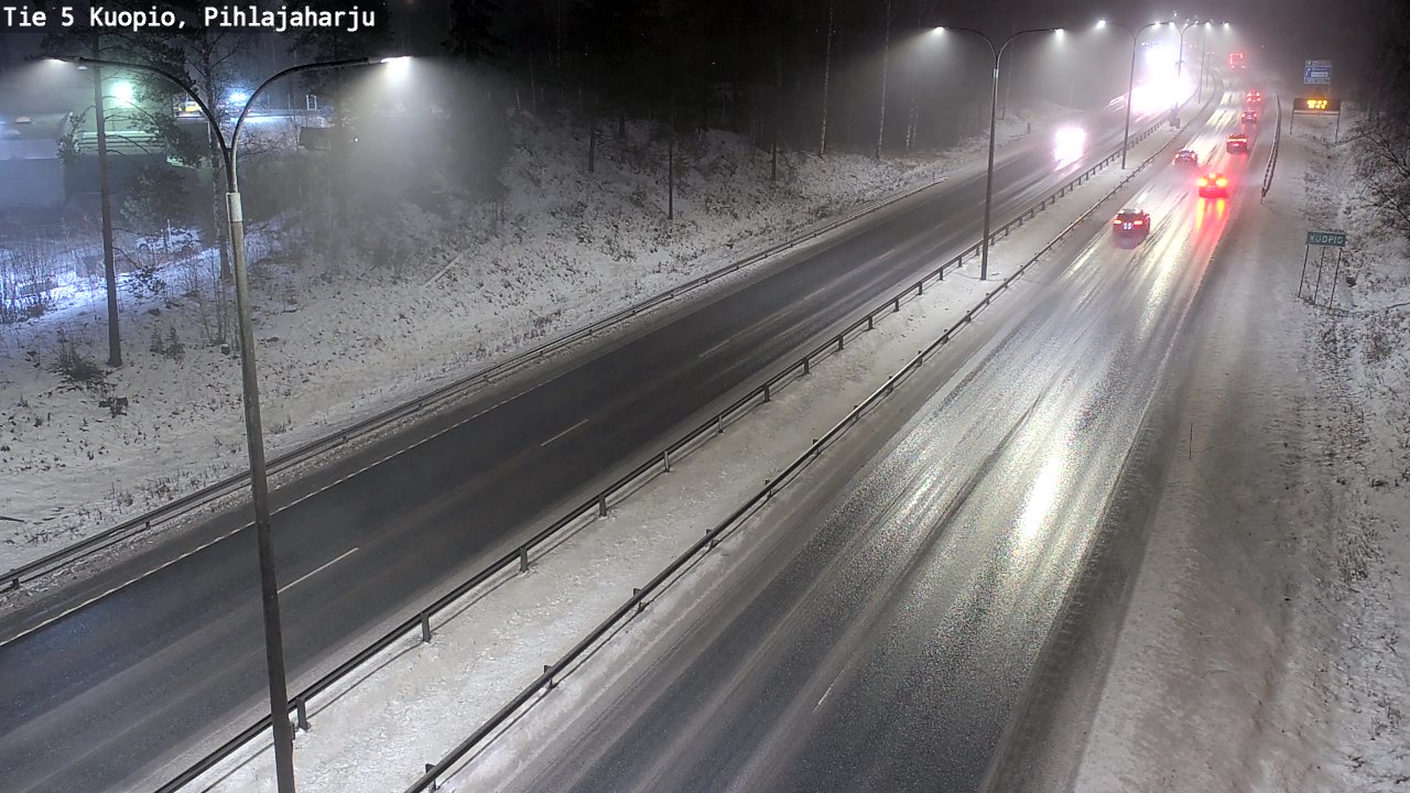 Weather Camera Image Road 5 Kuopio, Pihlajaharju, Kuopio, Pohjois-Savo