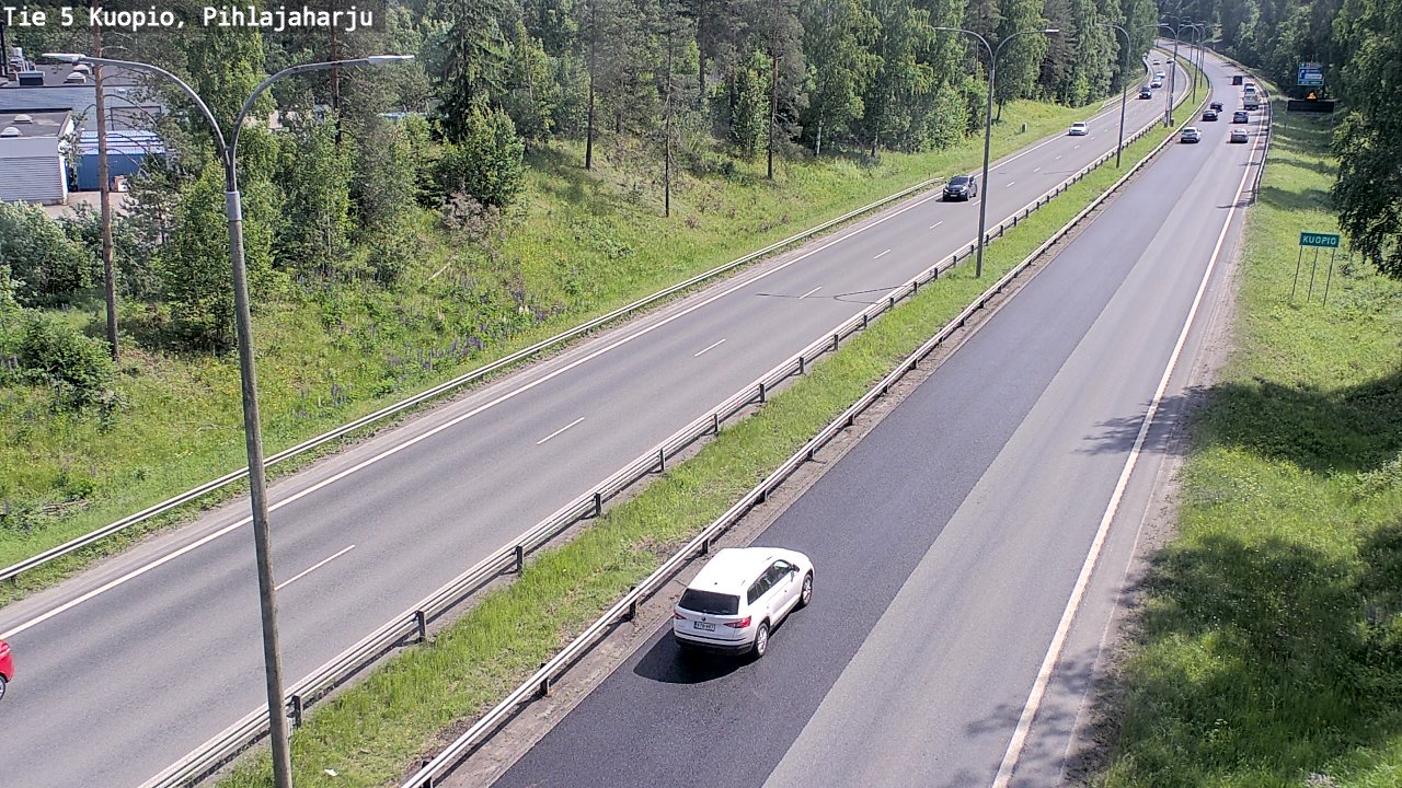 Kelikamerat Kuva Tie 5 Kuopio, Pihlajaharju, Kuopio, Pohjois-Savo