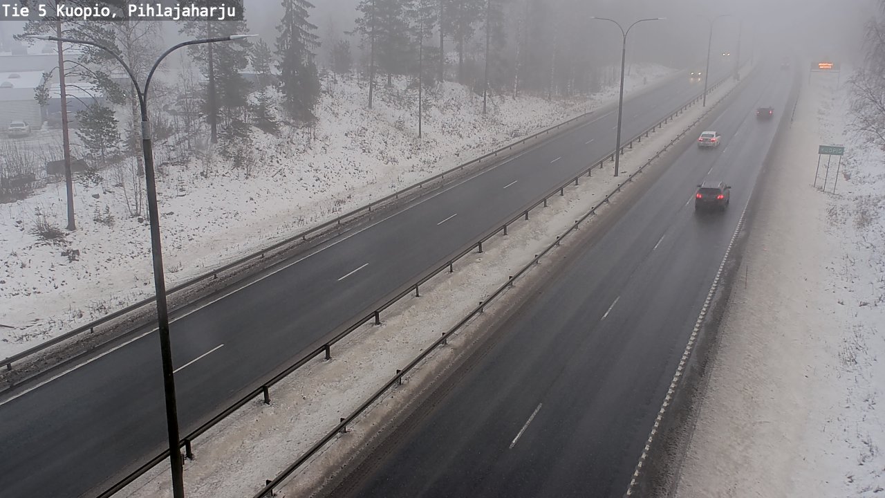 Weather Camera Image Road 5 Kuopio, Pihlajaharju, Kuopio, Pohjois-Savo