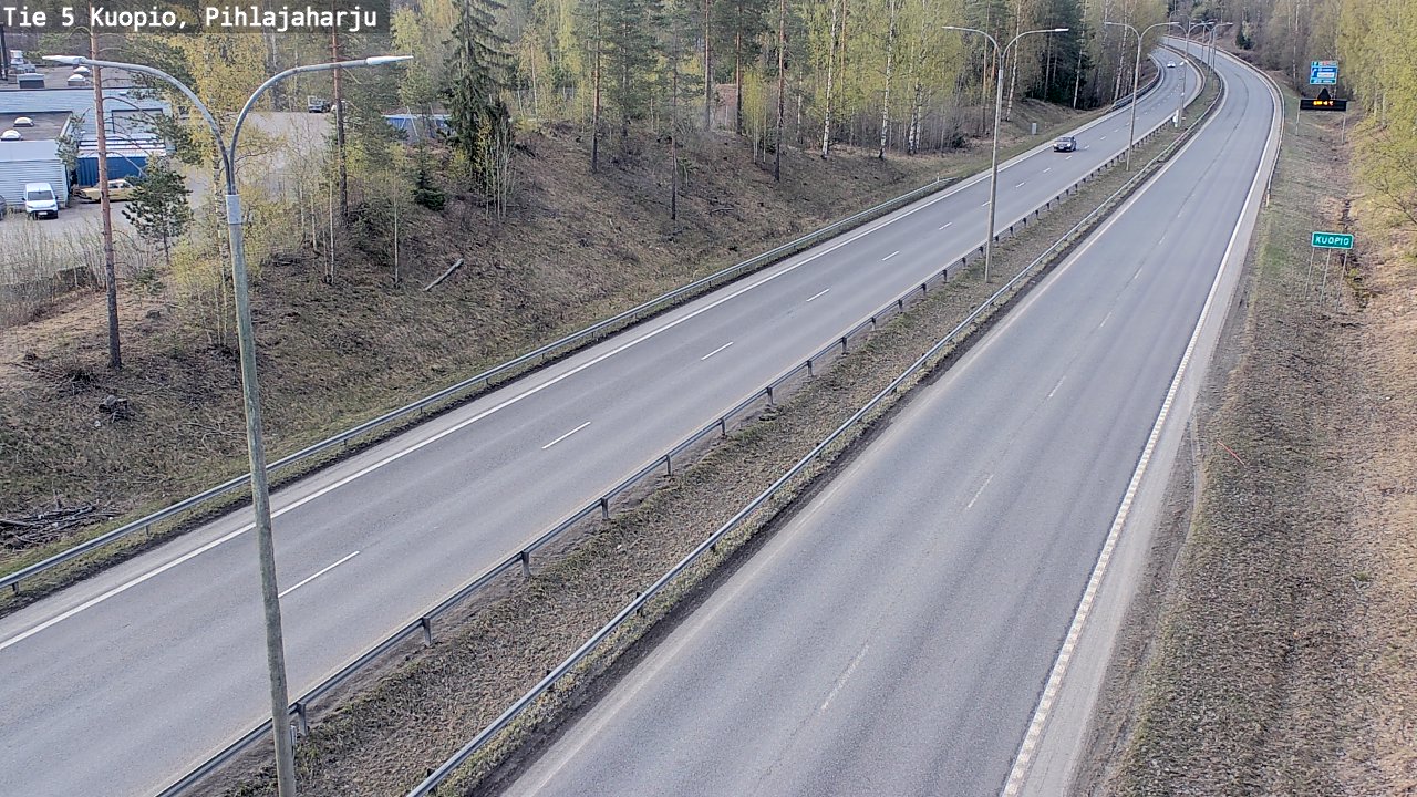 Kelikamerat Kuva Tie 5 Kuopio, Pihlajaharju, Kuopio, Pohjois-Savo