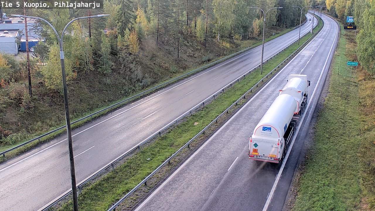 Weather Camera Image Road 5 Kuopio, Pihlajaharju, Kuopio, Pohjois-Savo