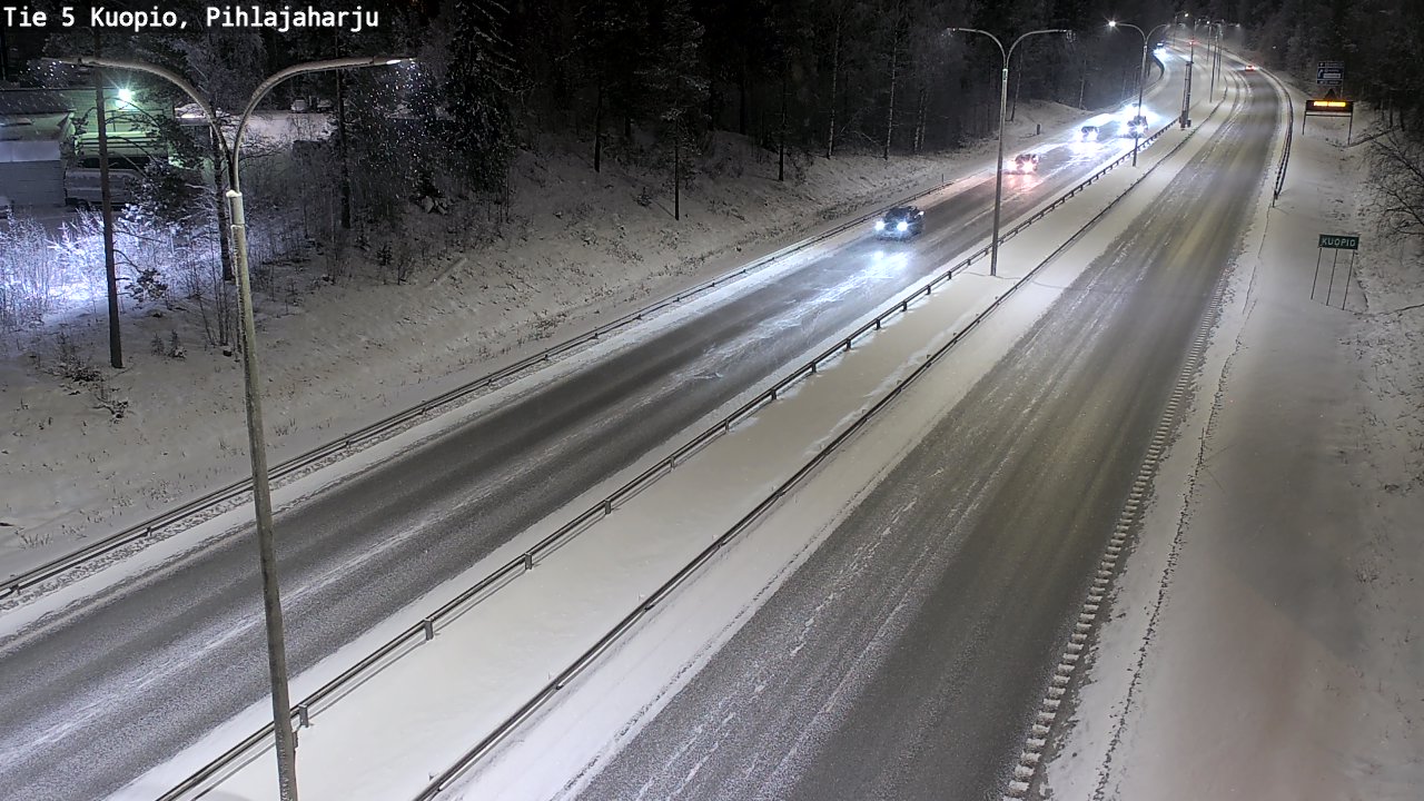 Kelikamerat Kuva Tie 5 Kuopio, Pihlajaharju, Kuopio, Pohjois-Savo