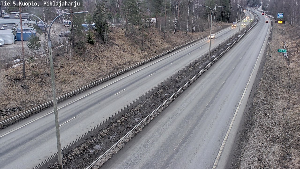 Weather Camera Image Väg 5 Kuopio, Pihlajaharju, Kuopio, Pohjois-Savo