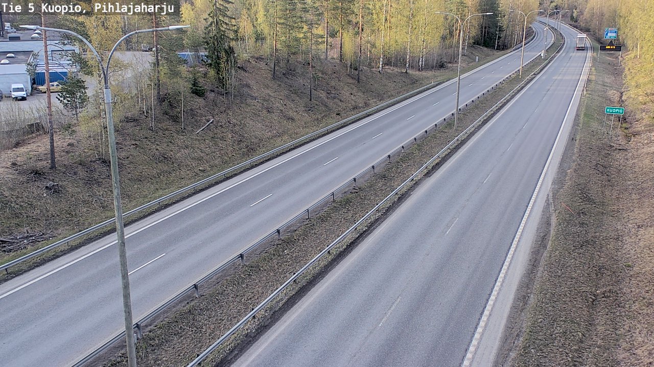 Kelikamerat Kuva Tie 5 Kuopio, Pihlajaharju, Kuopio, Pohjois-Savo