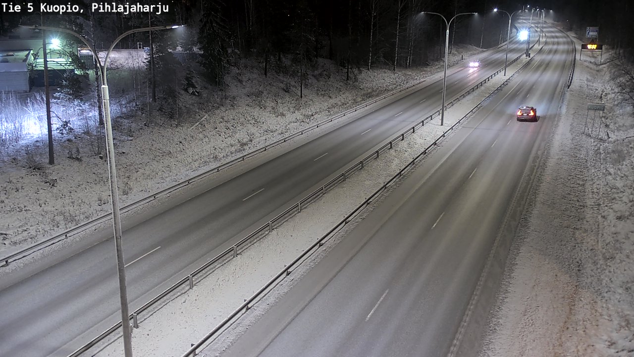Kelikamerat Kuva Tie 5 Kuopio, Pihlajaharju, Kuopio, Pohjois-Savo