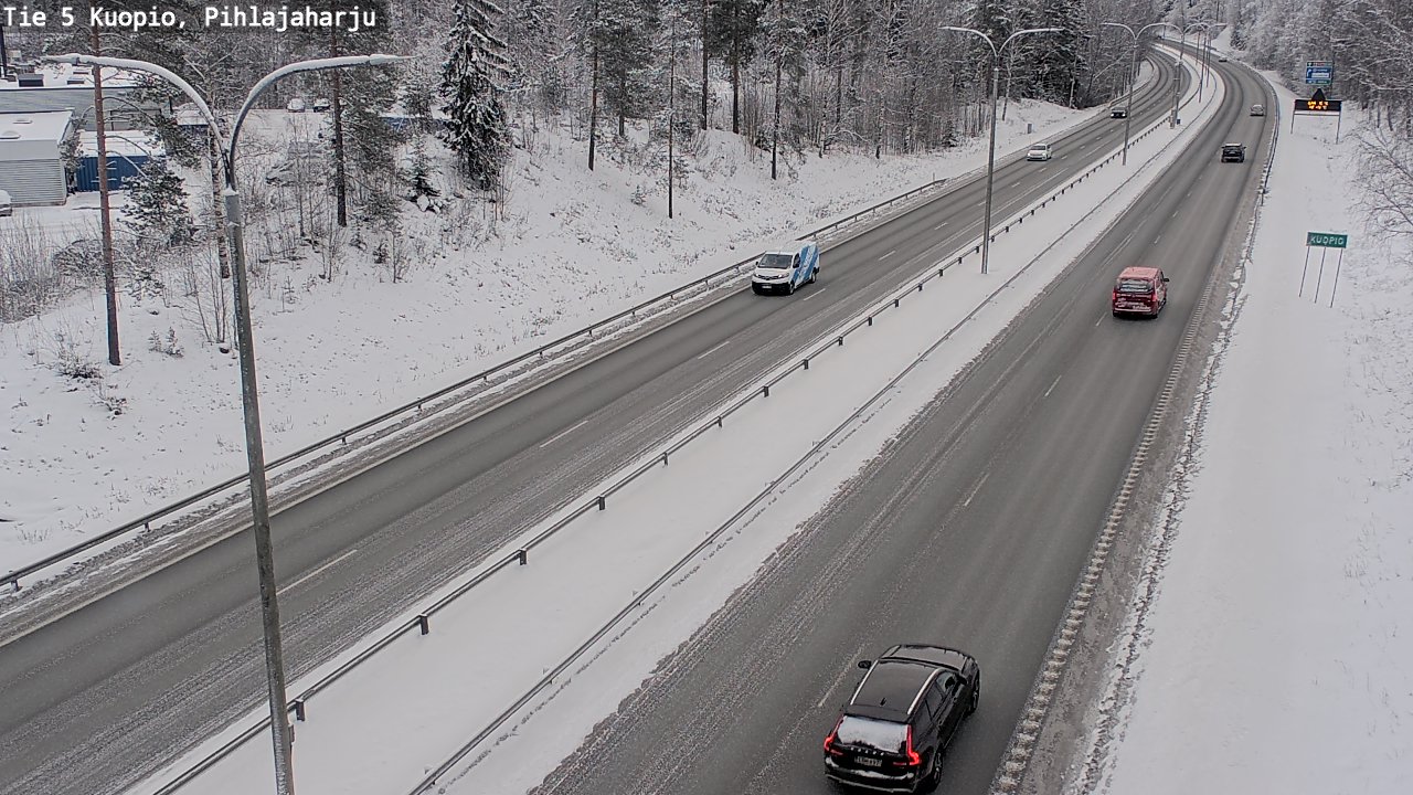 Kelikamerat Kuva Tie 5 Kuopio, Pihlajaharju, Kuopio, Pohjois-Savo