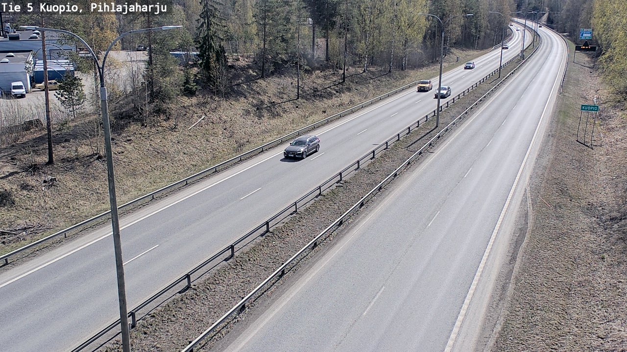 Weather Camera Image Road 5 Kuopio, Pihlajaharju, Kuopio, Pohjois-Savo