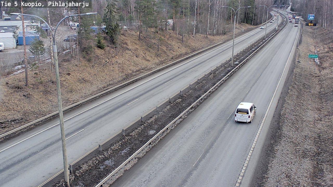Weather Camera Image Väg 5 Kuopio, Pihlajaharju, Kuopio, Pohjois-Savo