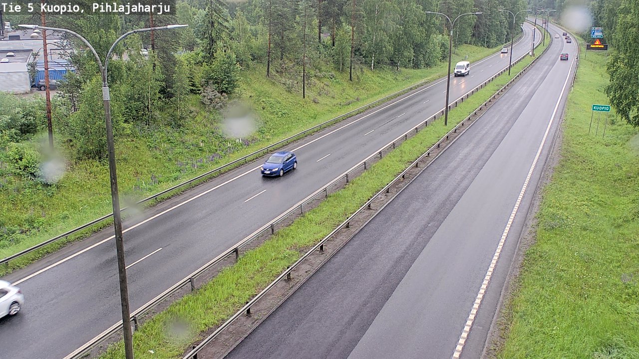 Weather Camera Image Väg 5 Kuopio, Pihlajaharju, Kuopio, Pohjois-Savo