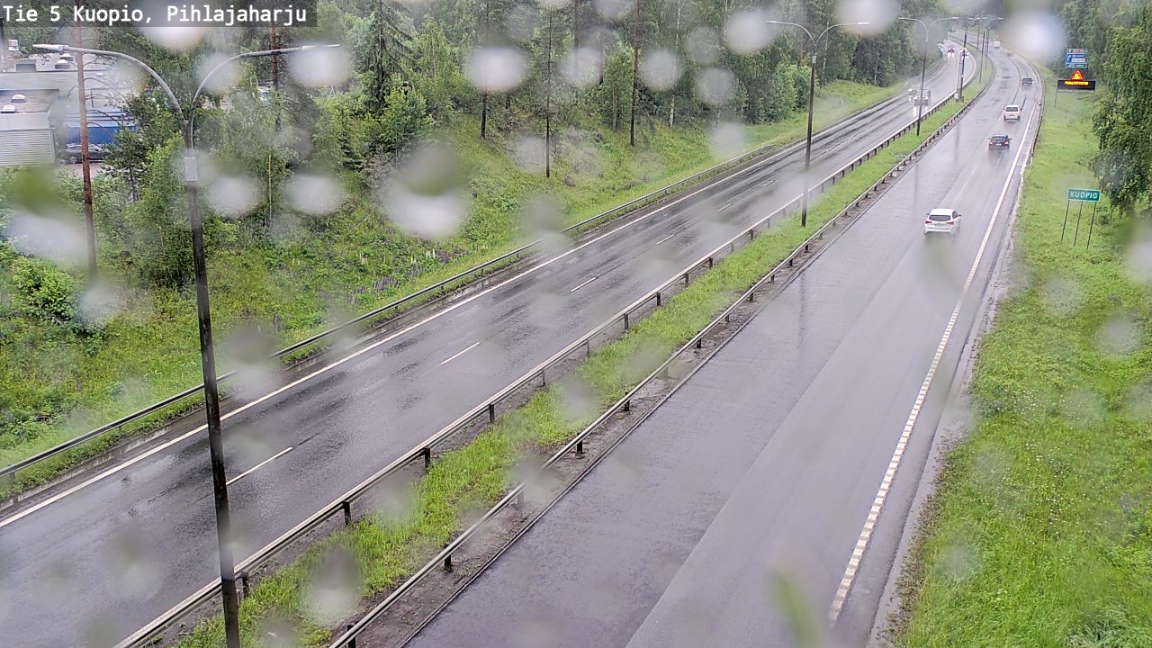 Weather Camera Image Väg 5 Kuopio, Pihlajaharju, Kuopio, Pohjois-Savo
