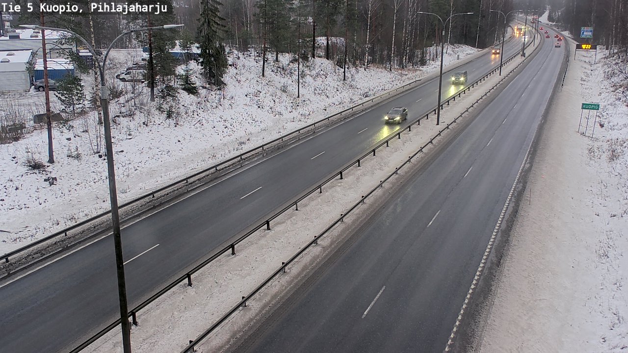 Weather Camera Image Road 5 Kuopio, Pihlajaharju, Kuopio, Pohjois-Savo
