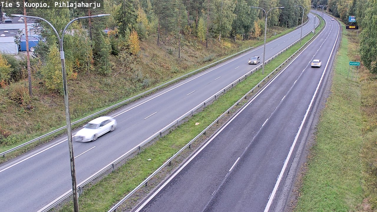 Weather Camera Image Road 5 Kuopio, Pihlajaharju, Kuopio, Pohjois-Savo