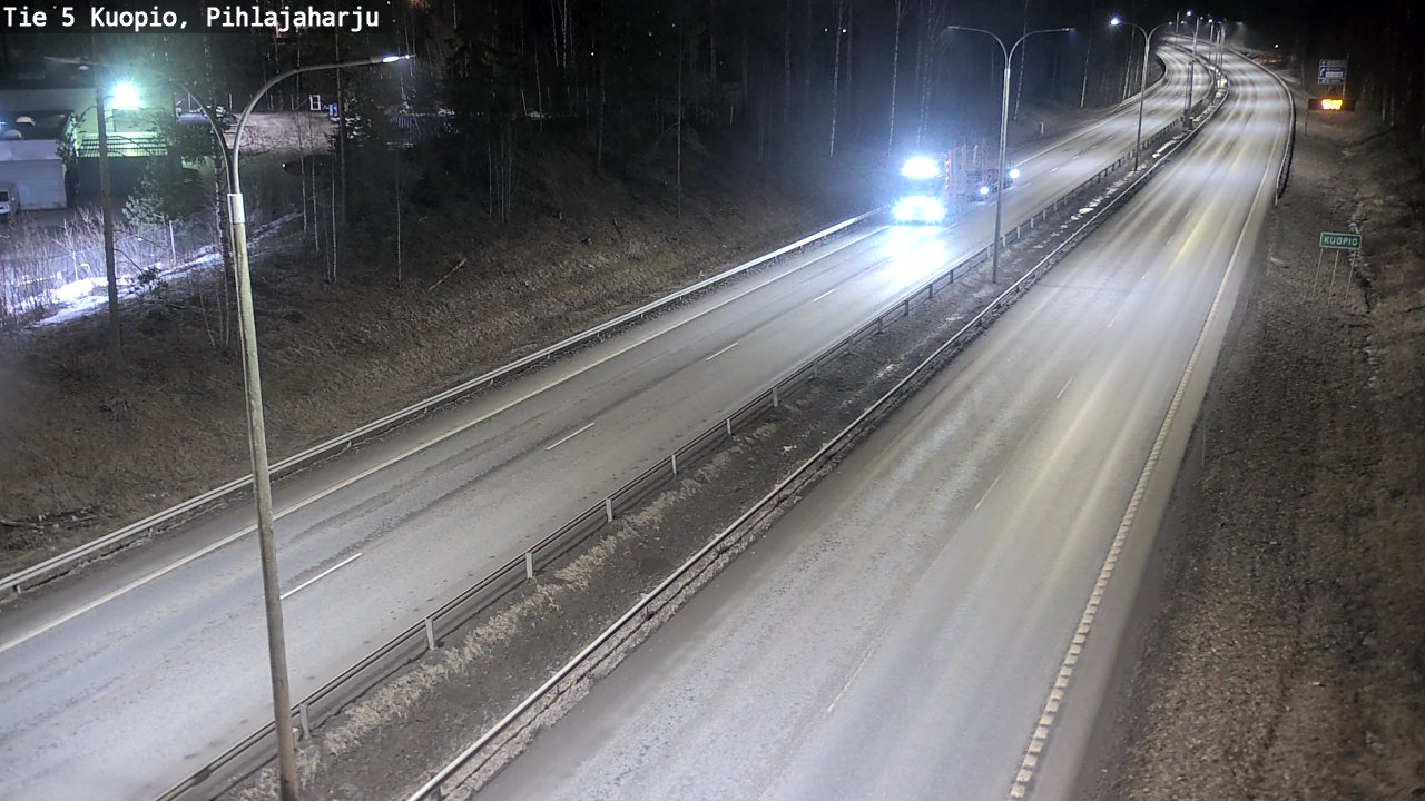 Kelikamerat Kuva Tie 5 Kuopio, Pihlajaharju, Kuopio, Pohjois-Savo