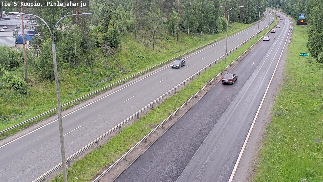 Kelikamerat Kuva Tie 5 Kuopio, Pihlajaharju, Kuopio, Pohjois-Savo