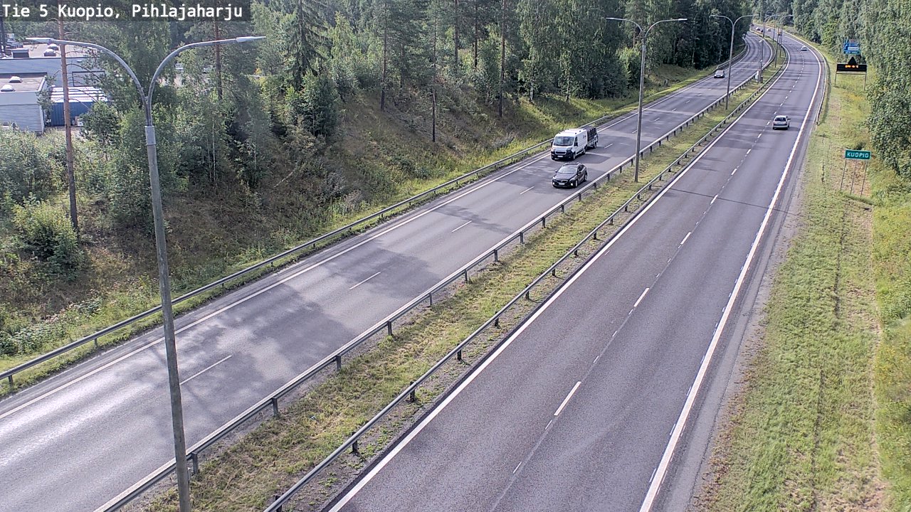 Weather Camera Image Väg 5 Kuopio, Pihlajaharju, Kuopio, Pohjois-Savo