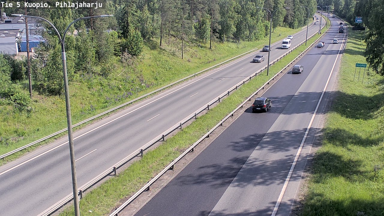 Kelikamerat Kuva Tie 5 Kuopio, Pihlajaharju, Kuopio, Pohjois-Savo