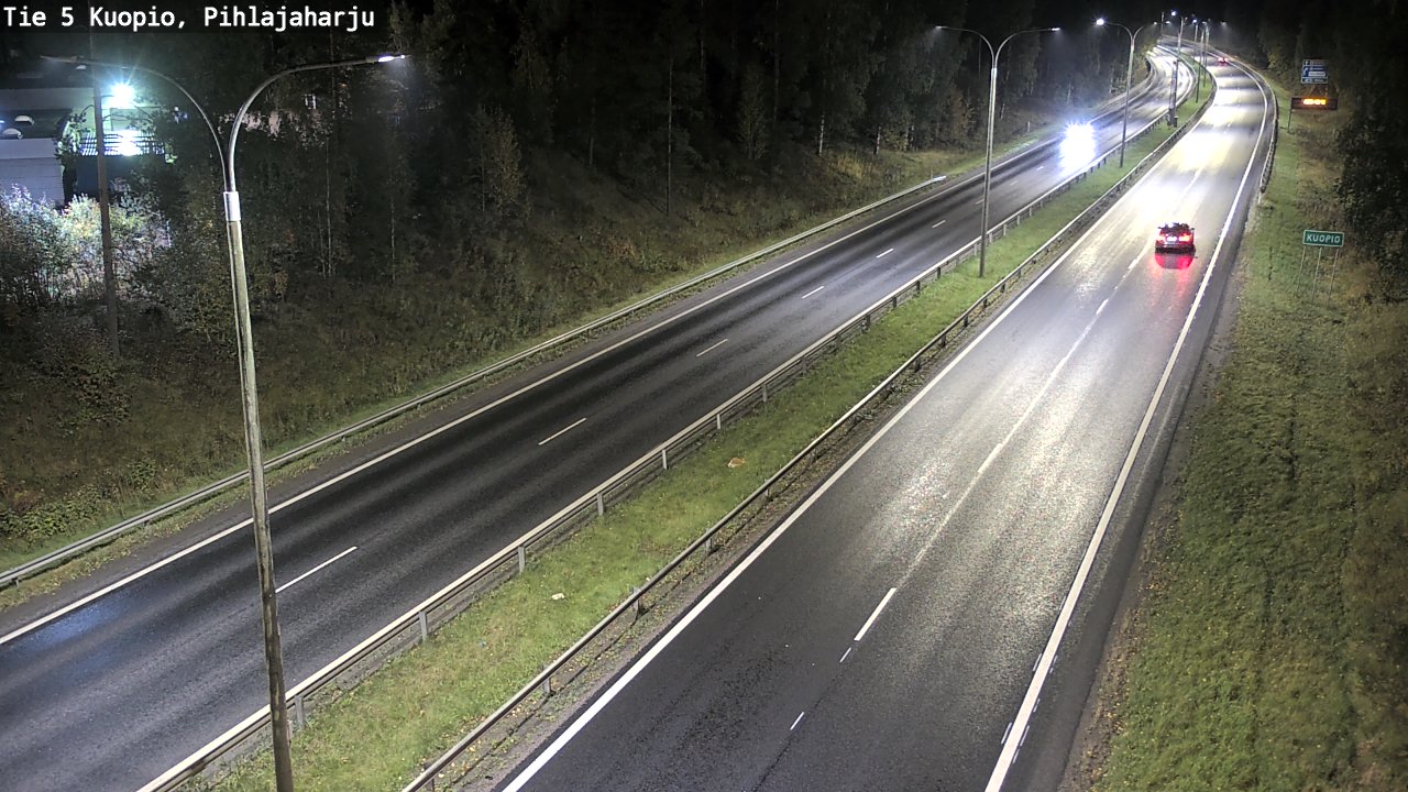 Weather Camera Image Road 5 Kuopio, Pihlajaharju, Kuopio, Pohjois-Savo