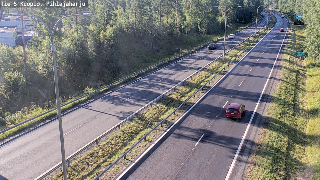 Kelikamerat Kuva Tie 5 Kuopio, Pihlajaharju, Kuopio, Pohjois-Savo