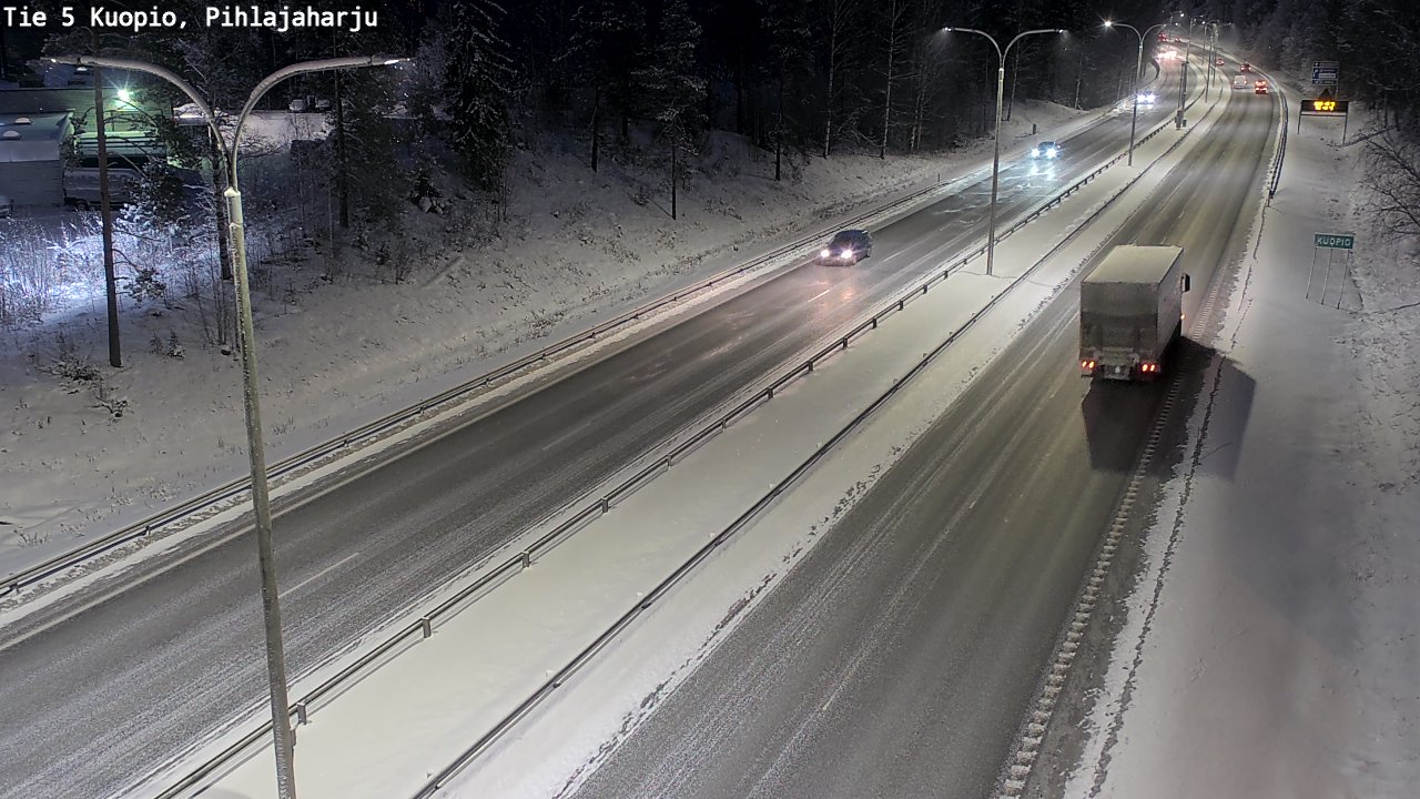 Kelikamerat Kuva Tie 5 Kuopio, Pihlajaharju, Kuopio, Pohjois-Savo