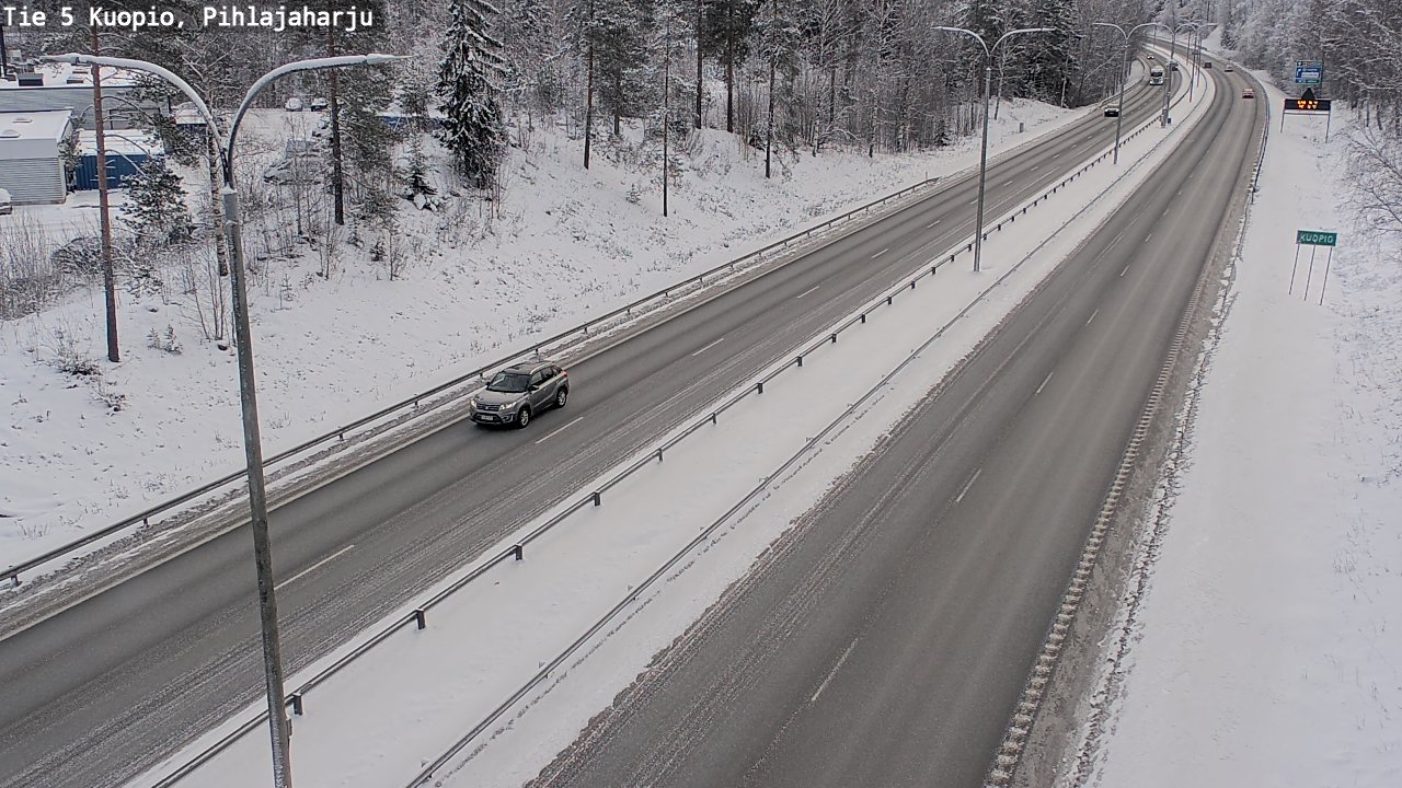 Kelikamerat Kuva Tie 5 Kuopio, Pihlajaharju, Kuopio, Pohjois-Savo