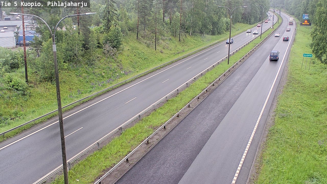 Weather Camera Image Väg 5 Kuopio, Pihlajaharju, Kuopio, Pohjois-Savo