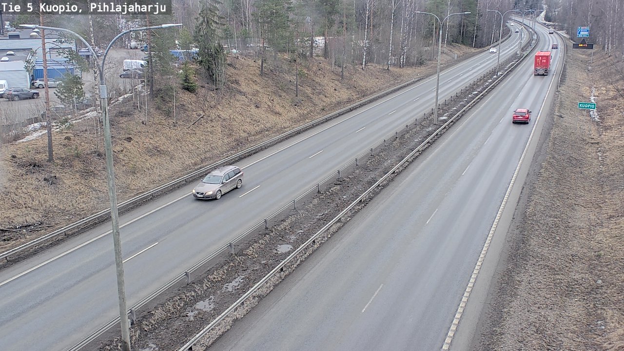 Weather Camera Image Road 5 Kuopio, Pihlajaharju, Kuopio, Pohjois-Savo