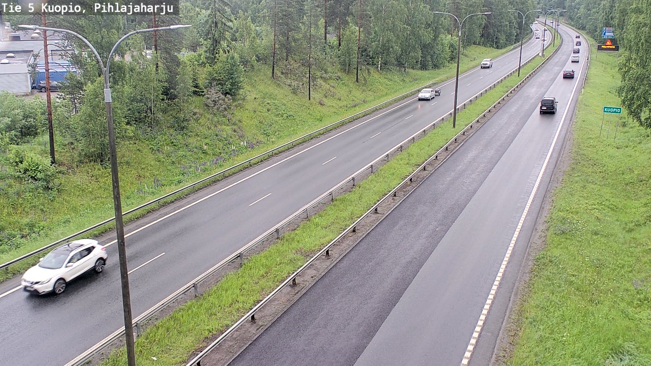 Weather Camera Image Väg 5 Kuopio, Pihlajaharju, Kuopio, Pohjois-Savo
