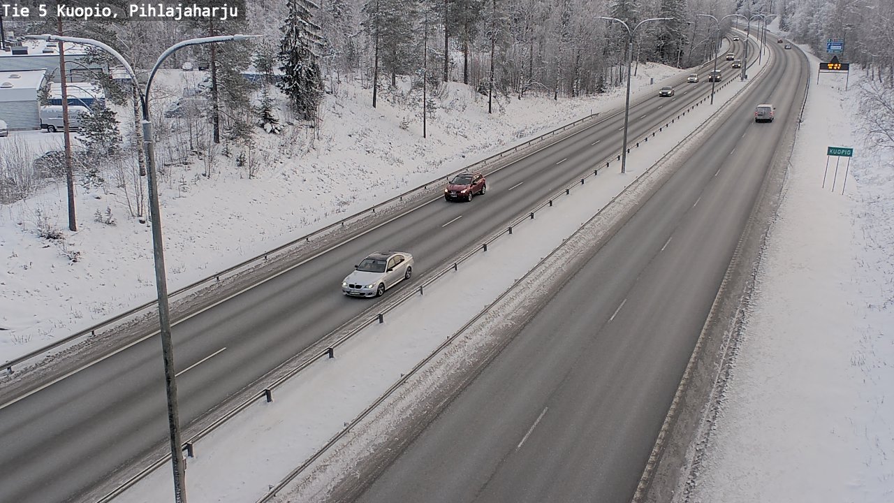 Kelikamerat Kuva Tie 5 Kuopio, Pihlajaharju, Kuopio, Pohjois-Savo