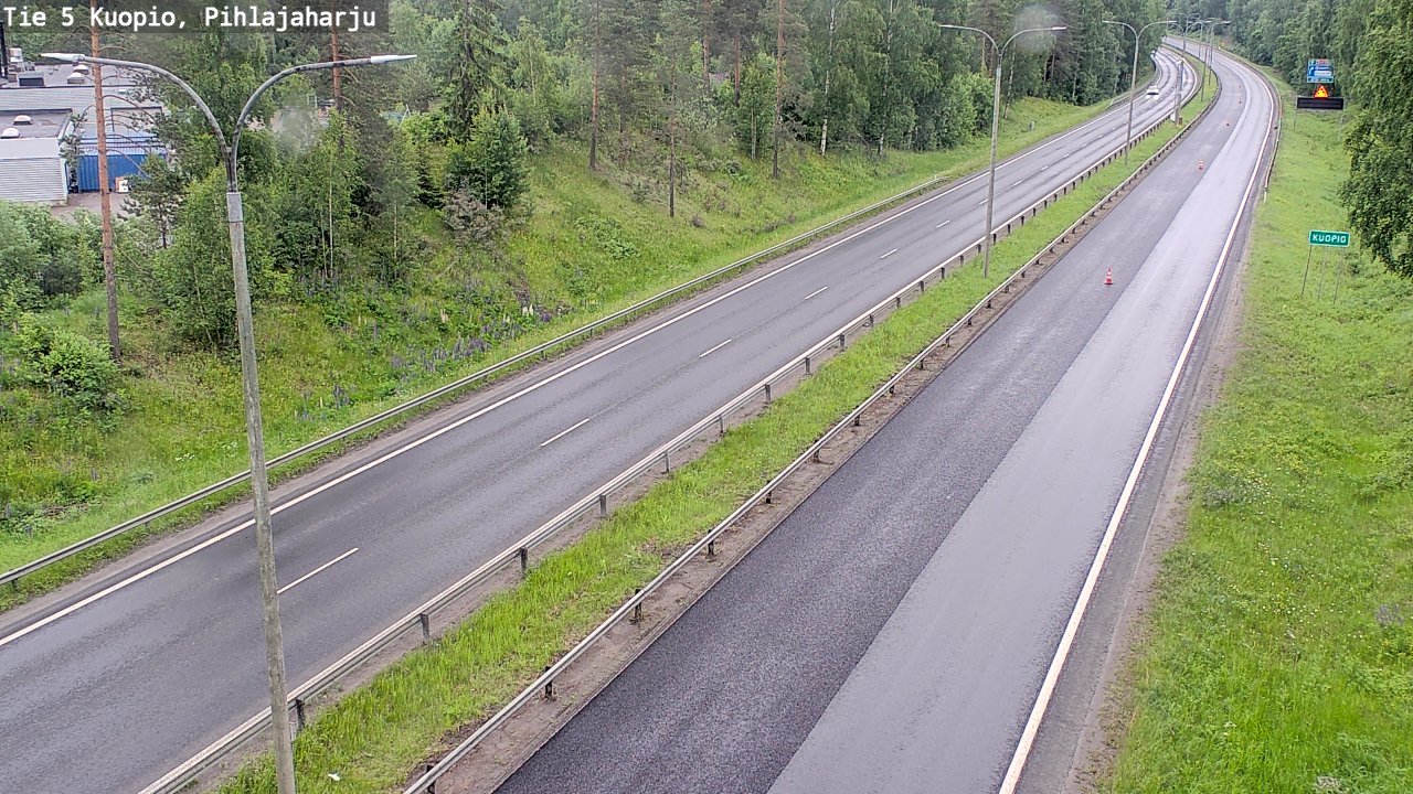 Kelikamerat Kuva Tie 5 Kuopio, Pihlajaharju, Kuopio, Pohjois-Savo