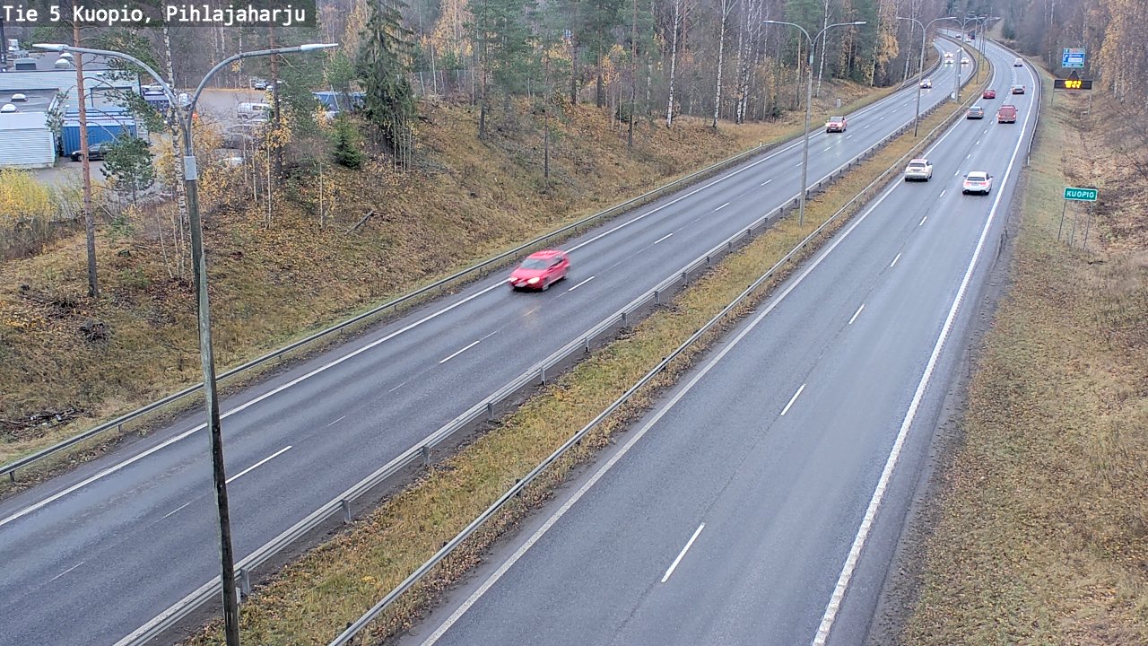Weather Camera Image Väg 5 Kuopio, Pihlajaharju, Kuopio, Pohjois-Savo