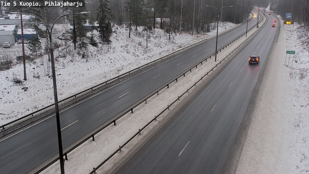 Weather Camera Image Road 5 Kuopio, Pihlajaharju, Kuopio, Pohjois-Savo