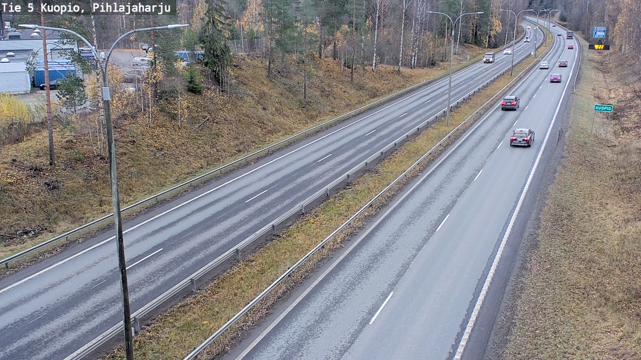 Weather Camera Image Väg 5 Kuopio, Pihlajaharju, Kuopio, Pohjois-Savo