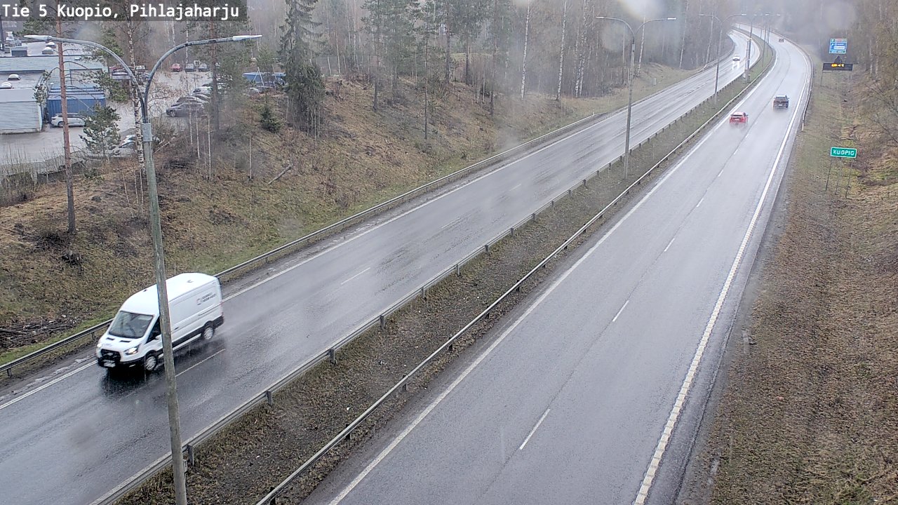 Weather Camera Image Road 5 Kuopio, Pihlajaharju, Kuopio, Pohjois-Savo