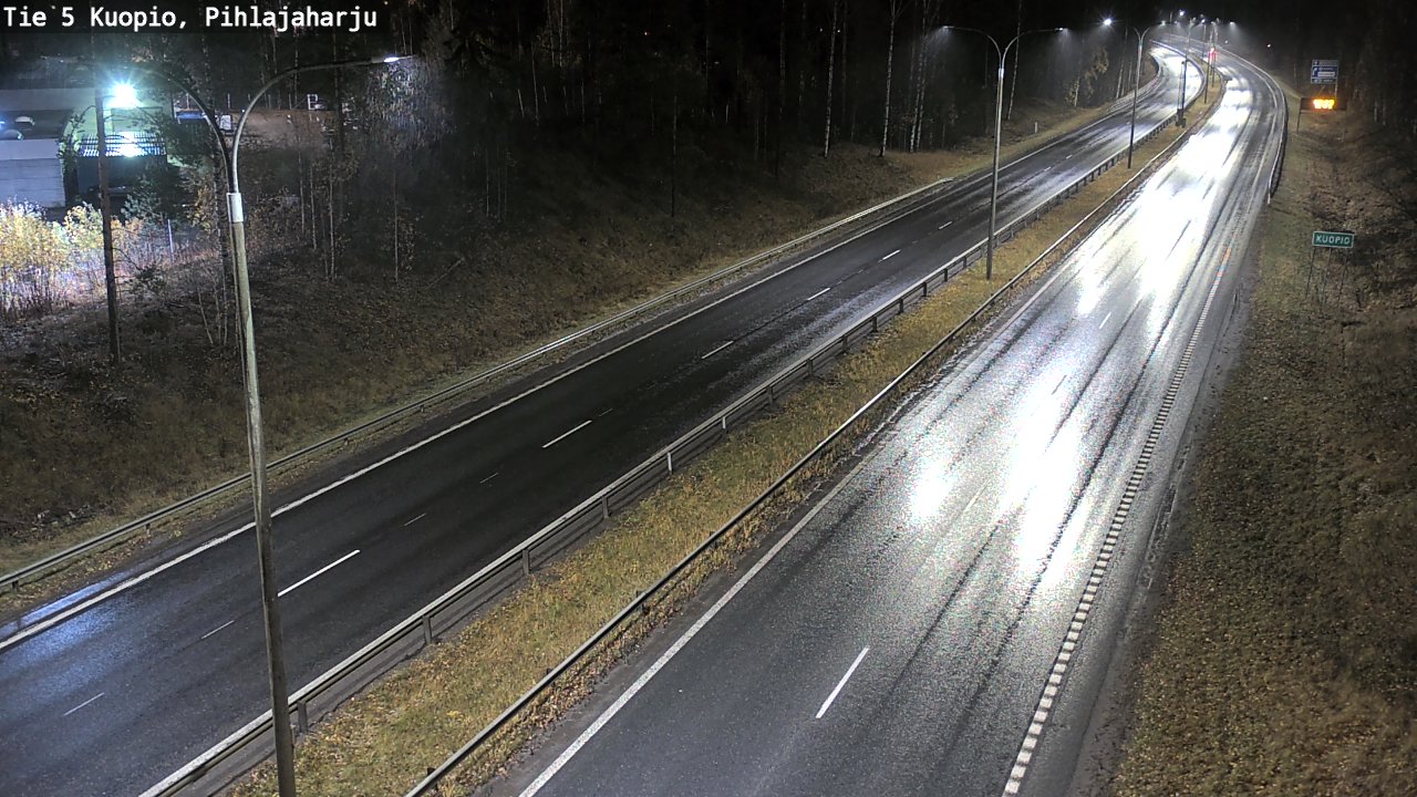Weather Camera Image Road 5 Kuopio, Pihlajaharju, Kuopio, Pohjois-Savo