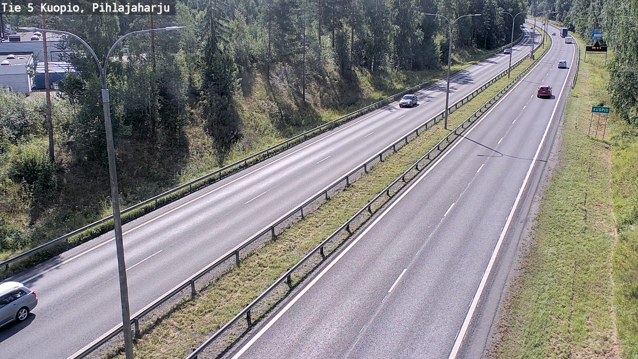 Kelikamerat Kuva Tie 5 Kuopio, Pihlajaharju, Kuopio, Pohjois-Savo