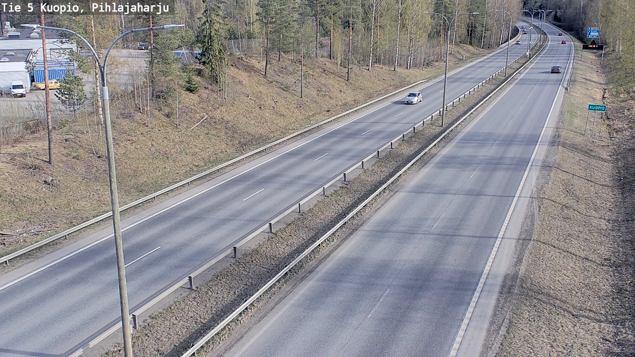 Weather Camera Image Road 5 Kuopio, Pihlajaharju, Kuopio, Pohjois-Savo