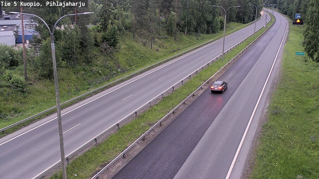 Kelikamerat Kuva Tie 5 Kuopio, Pihlajaharju, Kuopio, Pohjois-Savo