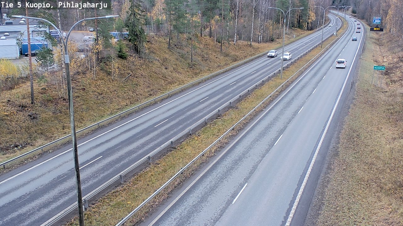 Weather Camera Image Väg 5 Kuopio, Pihlajaharju, Kuopio, Pohjois-Savo