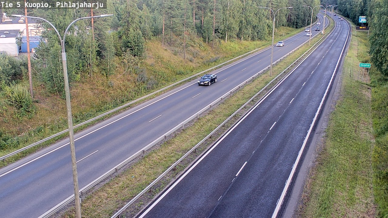 Kelikamerat Kuva Tie 5 Kuopio, Pihlajaharju, Kuopio, Pohjois-Savo