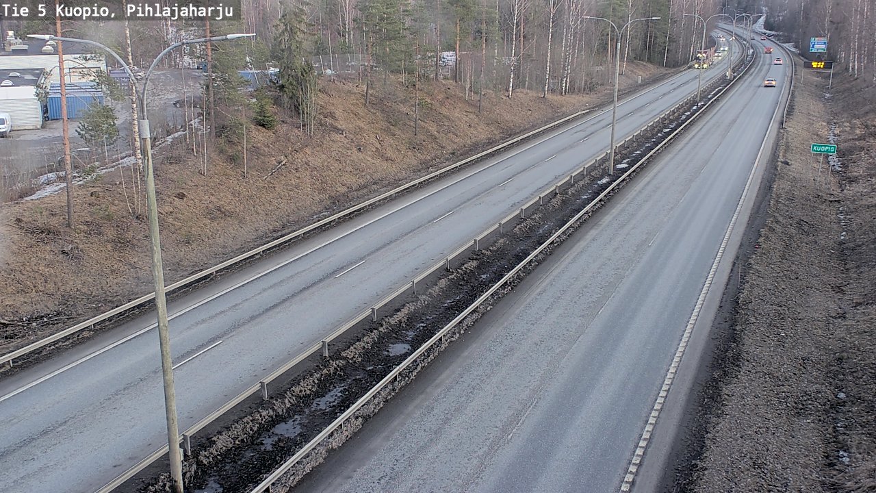 Kelikamerat Kuva Tie 5 Kuopio, Pihlajaharju, Kuopio, Pohjois-Savo