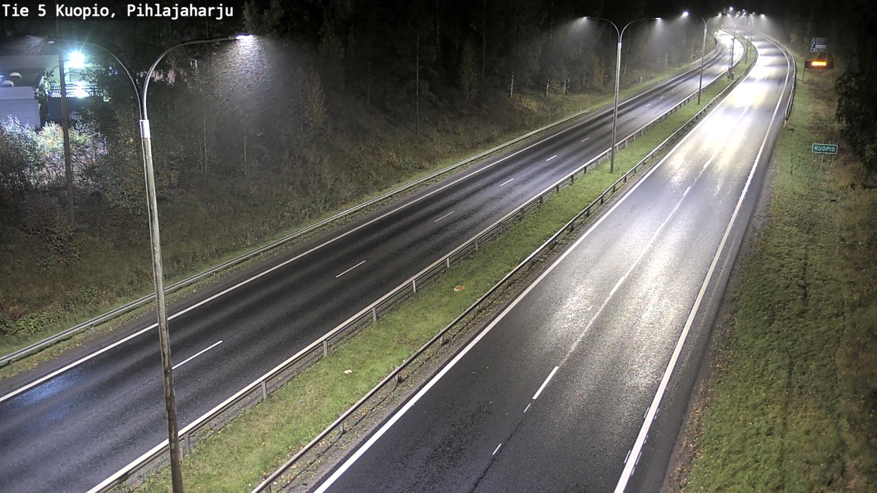 Weather Camera Image Road 5 Kuopio, Pihlajaharju, Kuopio, Pohjois-Savo